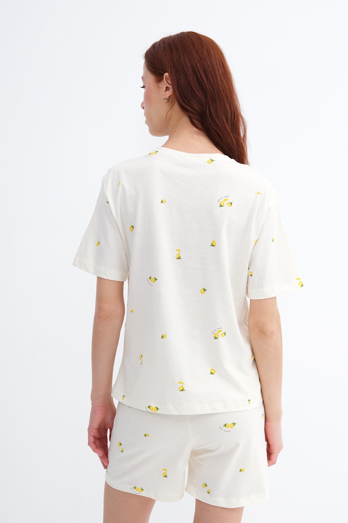 Light-Yellow_Lemon-Print-Shorts-Pajama-Set-addax