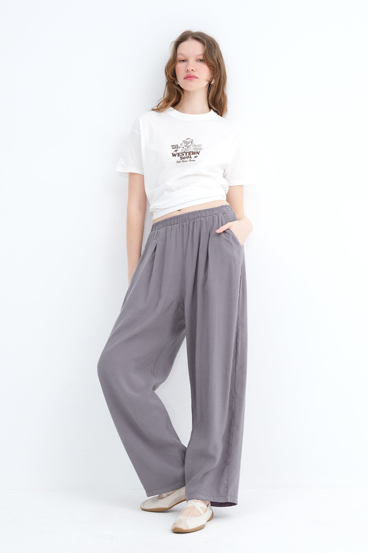 Elastic Waist Modal Pants
