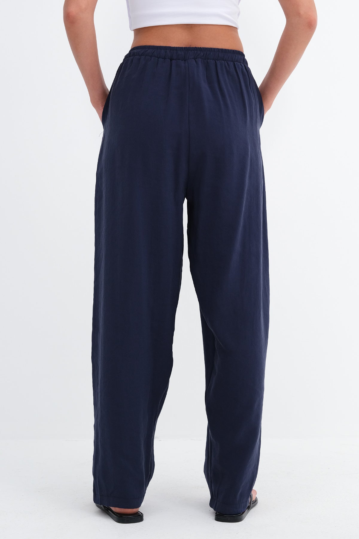 Night-Blue_Elastic-Waist-Modal-Pants-addax