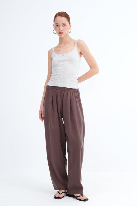 Bitter-Coffee_Elastic-Waist-Modal-Pants-addax