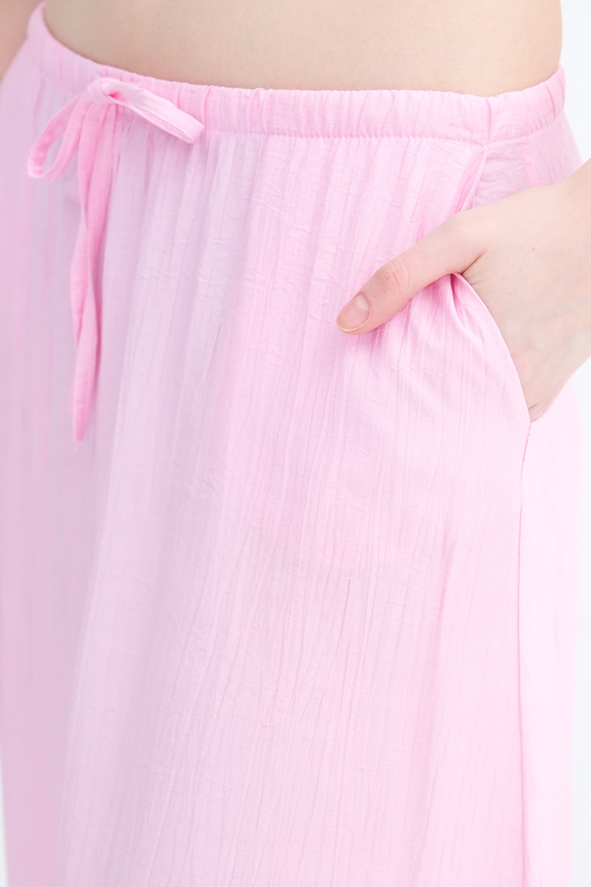 Sugar-Pink_Elastic-Waist-Long-Skirt-addax