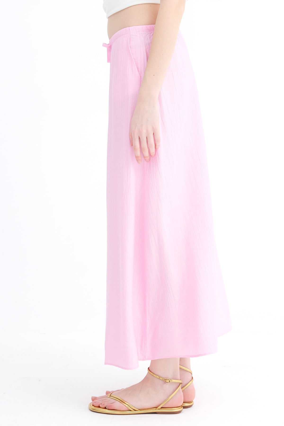 Sugar-Pink_Elastic-Waist-Long-Skirt-addax