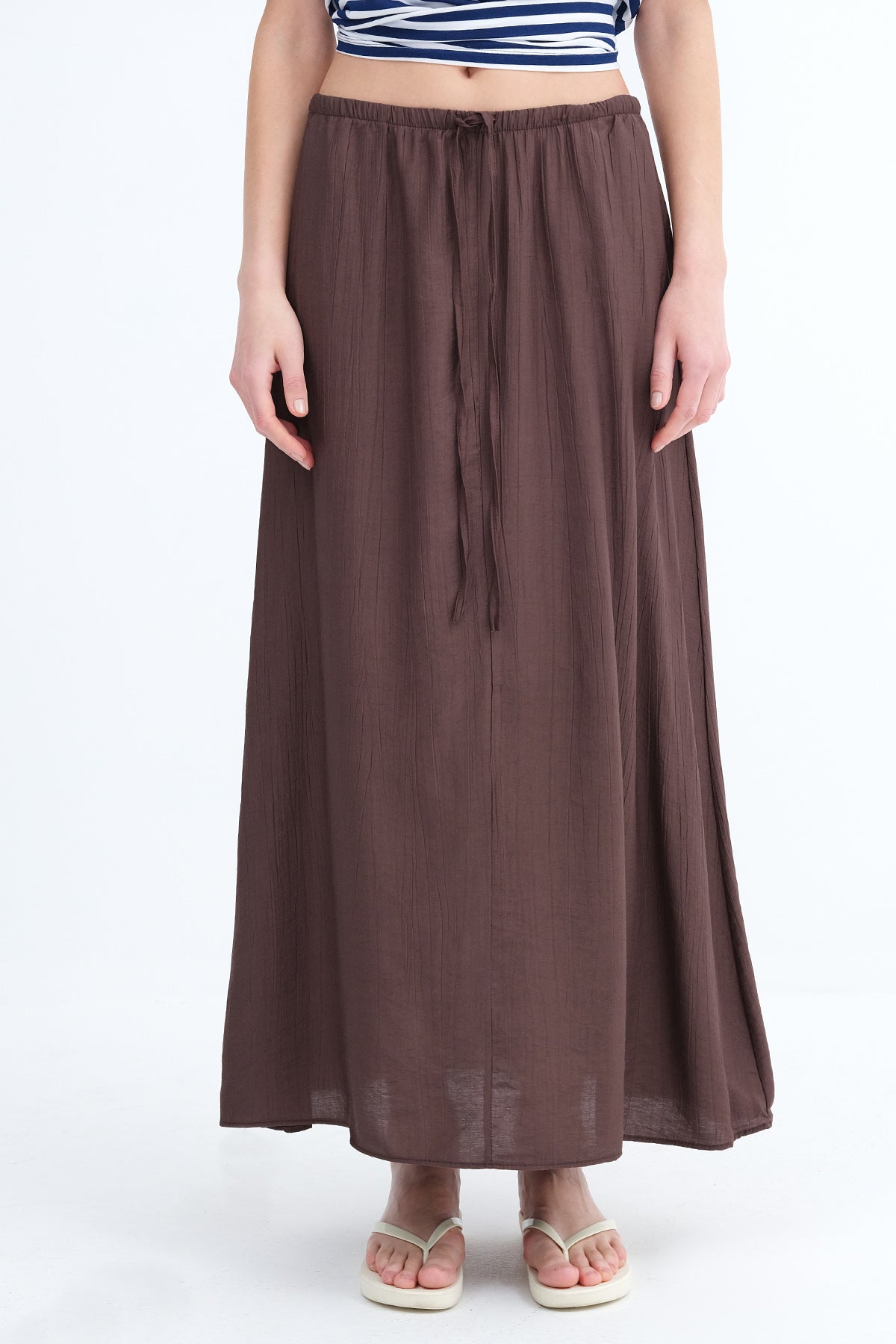 Bitter-Coffee_Elastic-Waist-Long-Skirt-addax