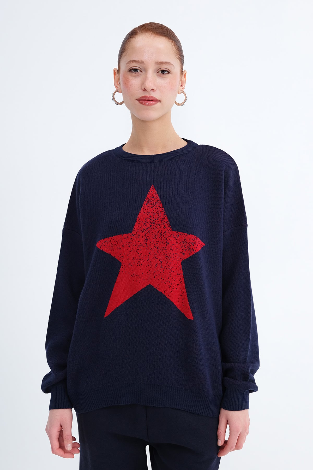 Dark-Night-Blue_Star-Knit-Sweater-addax