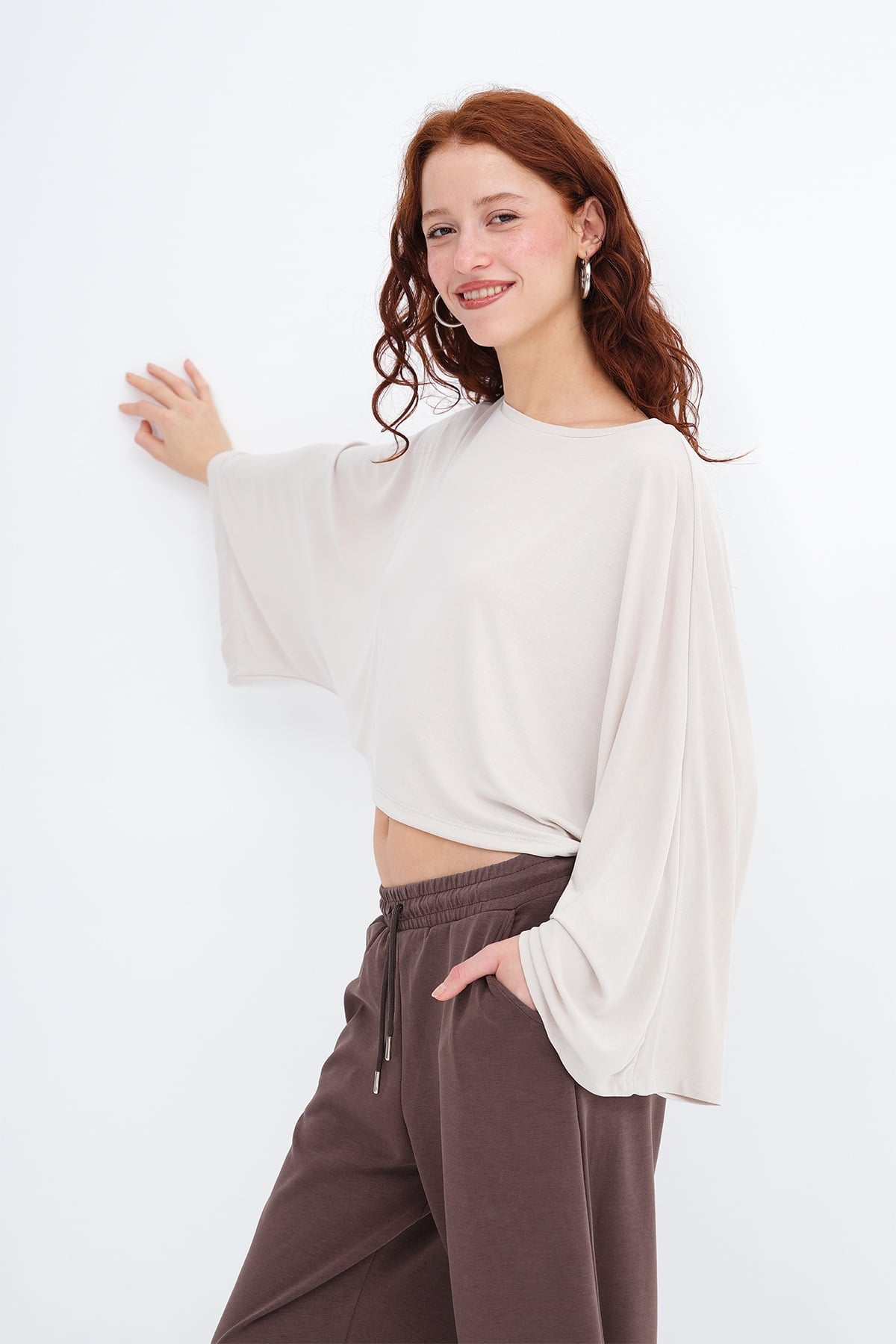 Stone_Batwing-Sleeve-Modal-T-shirt-addax