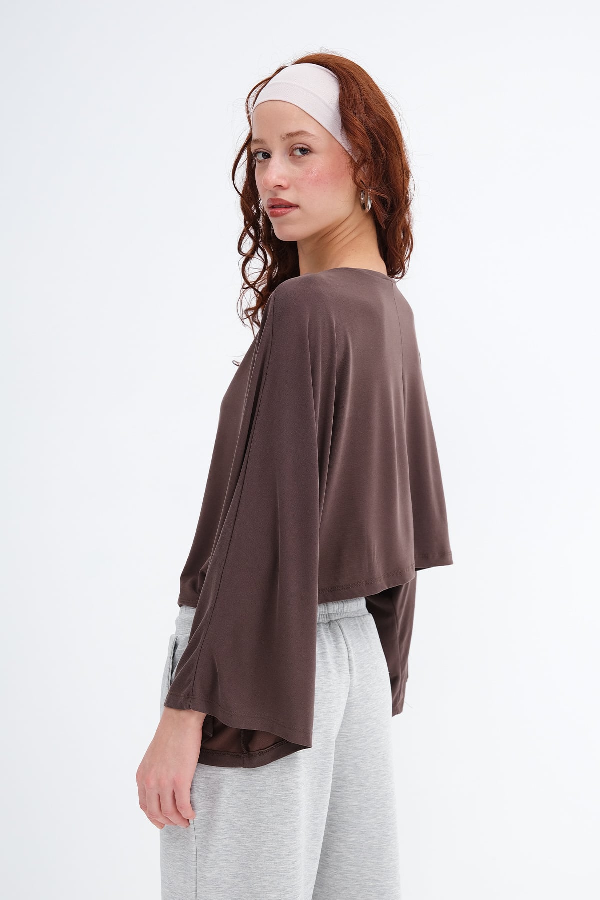 Brown_Batwing-Sleeve-Modal-Blouse-addax