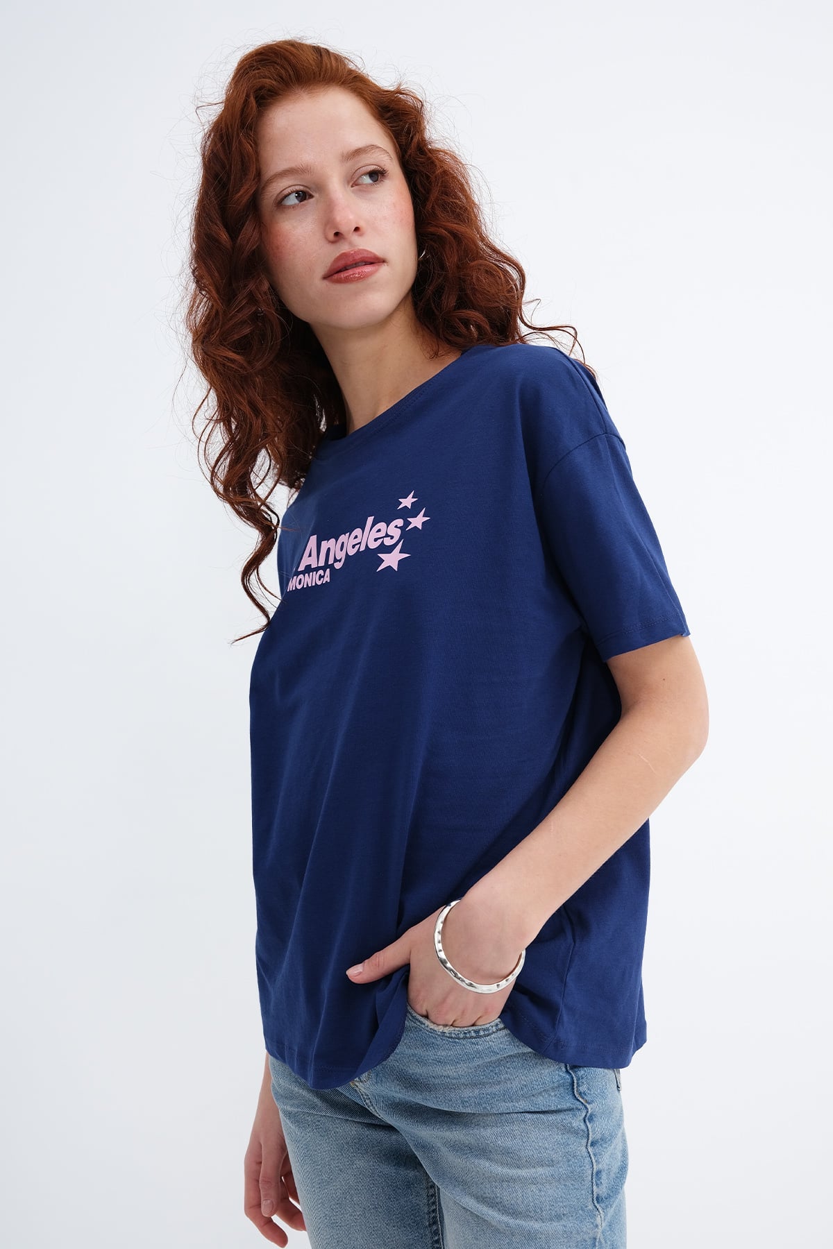 Royal-Blue_Los-Angeles-Printed-T-shirt-addax