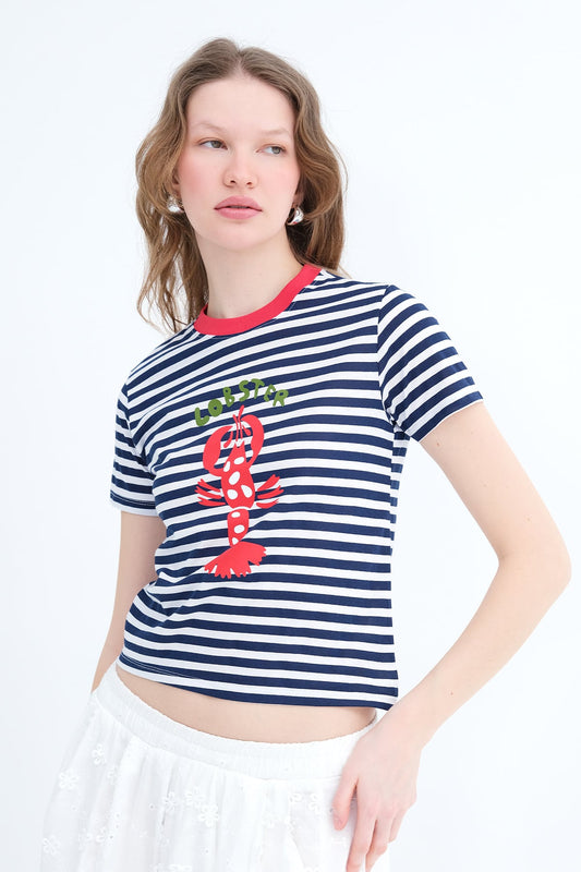 Navy-blue_Striped-Printed-T-shirt-addax