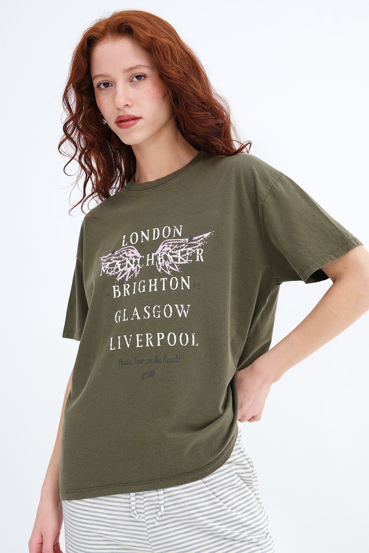 Oil-Green_Printed-Short-Sleeve-T-shirt-addax