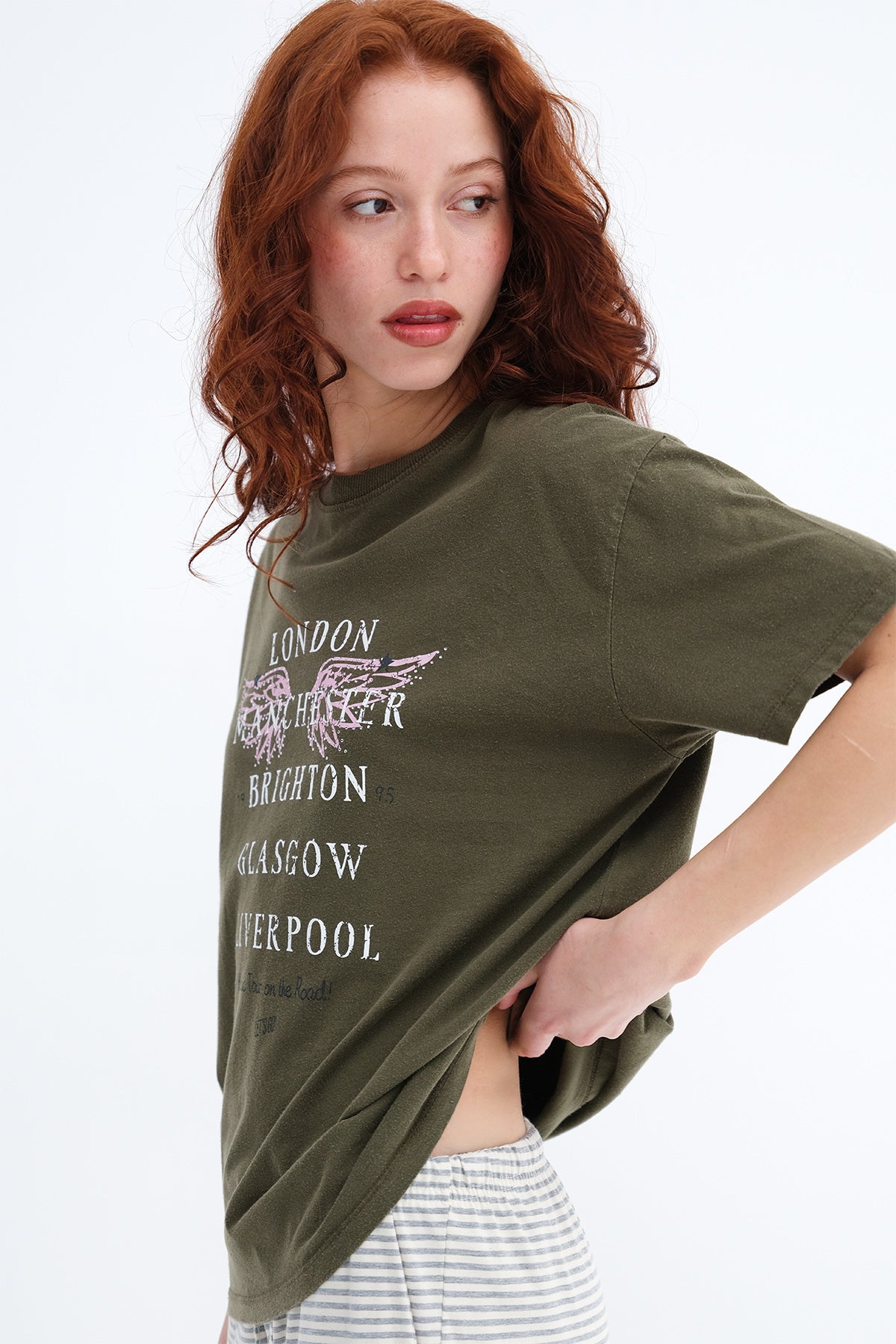 Oil-Green_Printed-Short-Sleeve-T-shirt-addax