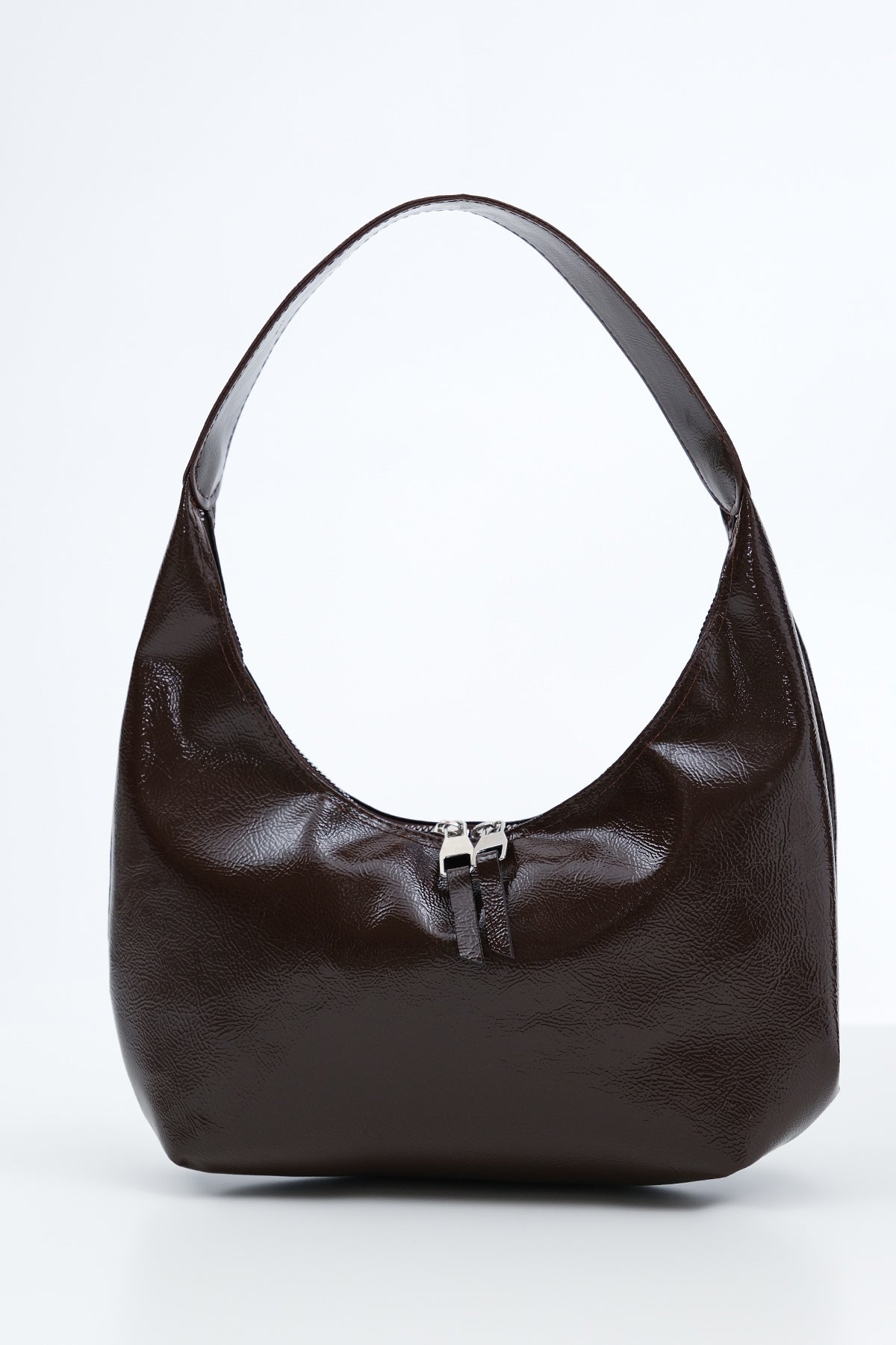 Brown_Double-Zipper-Baguette-Bag-addax