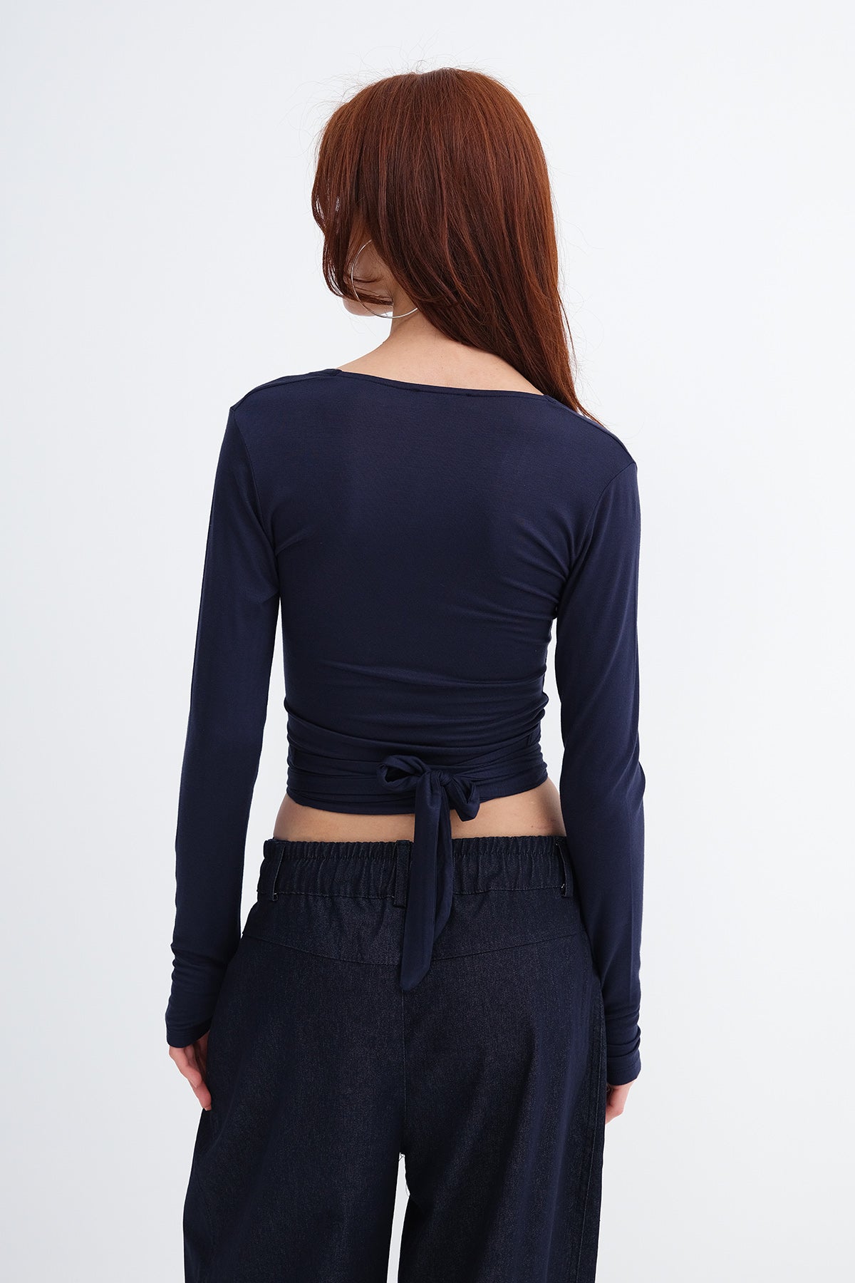 Night-Blue_Tie-Front-Long-Sleeve-Blouse-addax