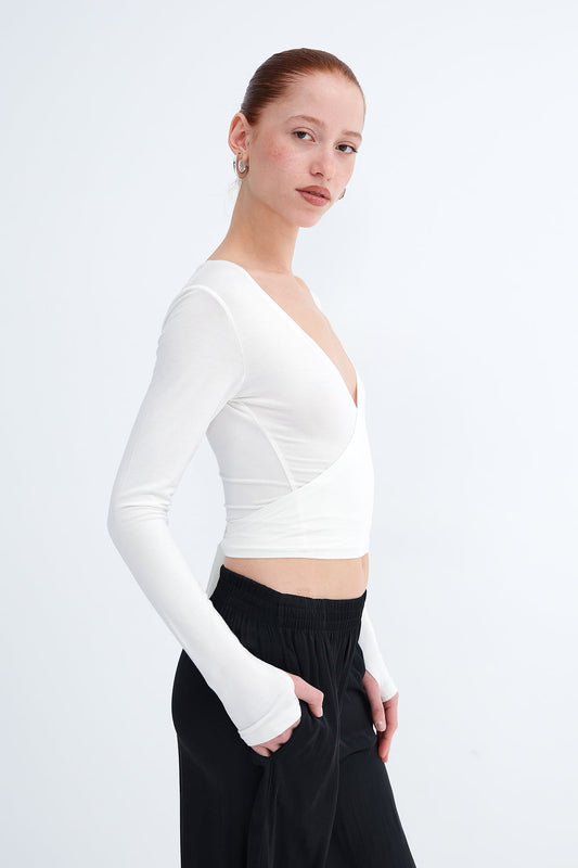 Ecru_Tie-Front-Long-Sleeve-Blouse-addax
