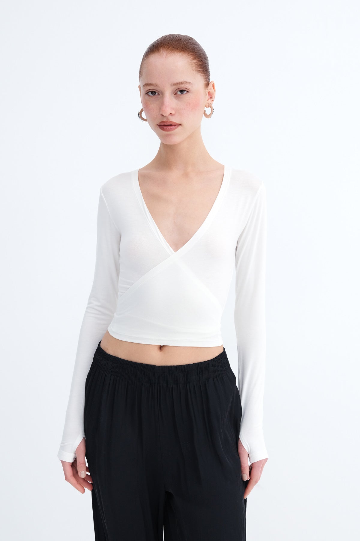 Ecru_Tie-Front-Long-Sleeve-Blouse-addax