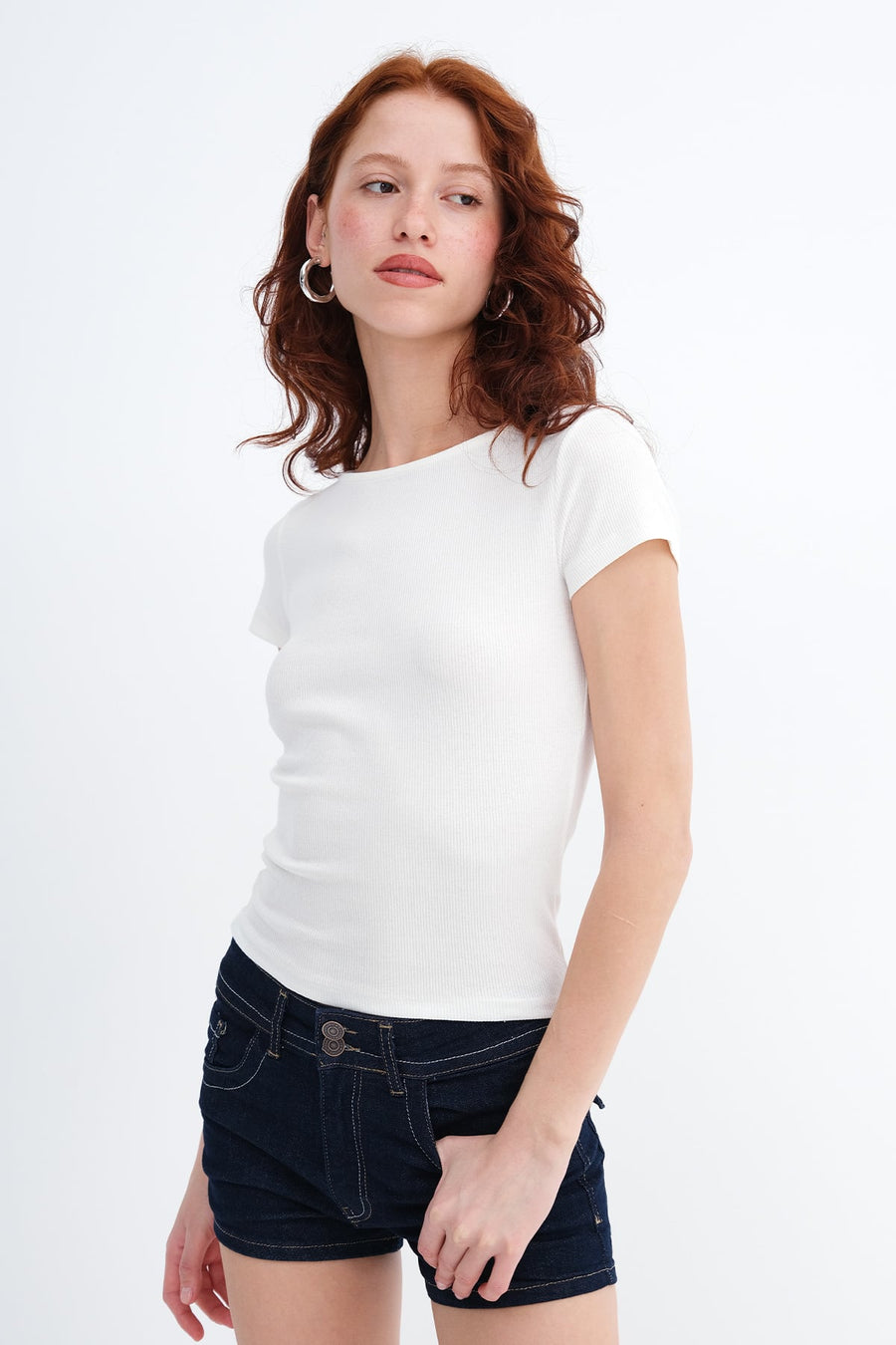 Ecru_Basic-Ribbed-T-shirt-addax