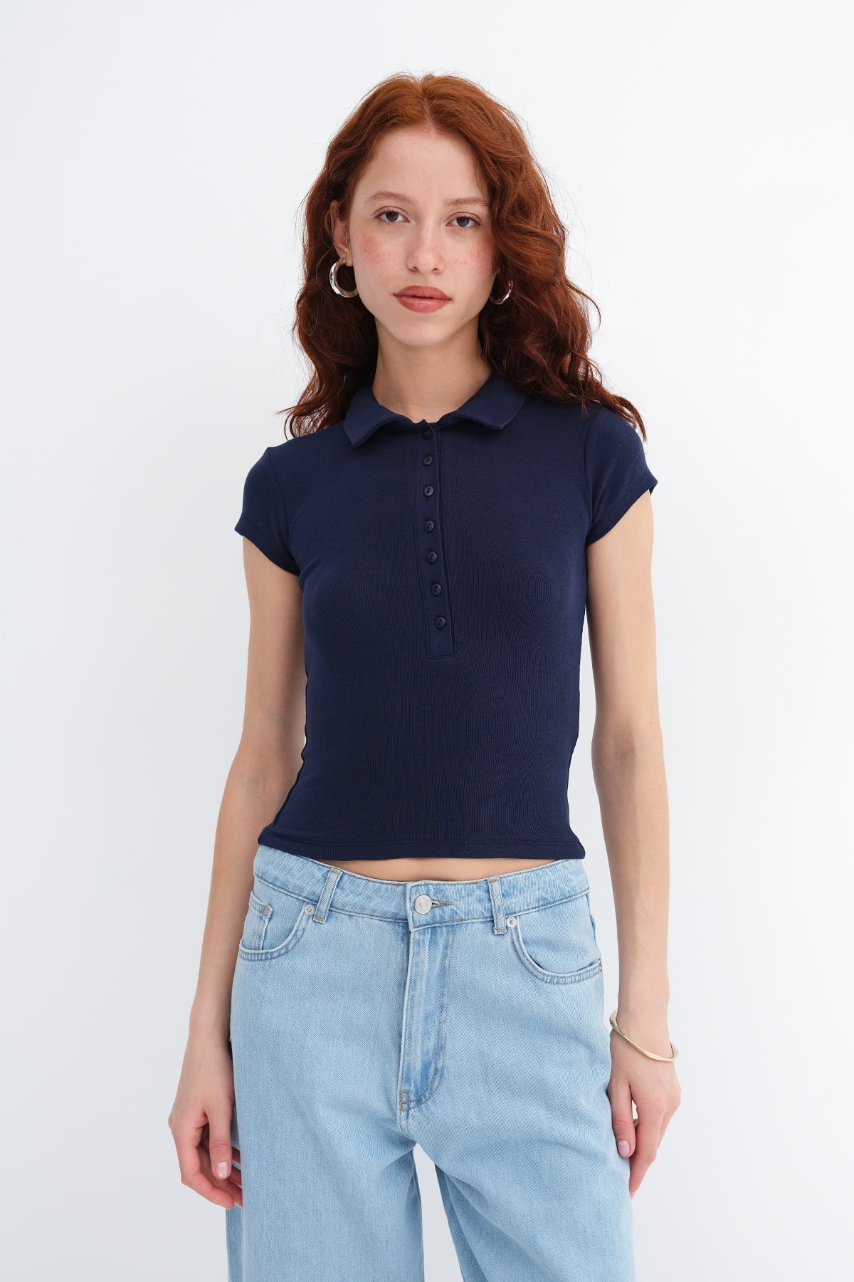 Buttoned Polo T-shirt