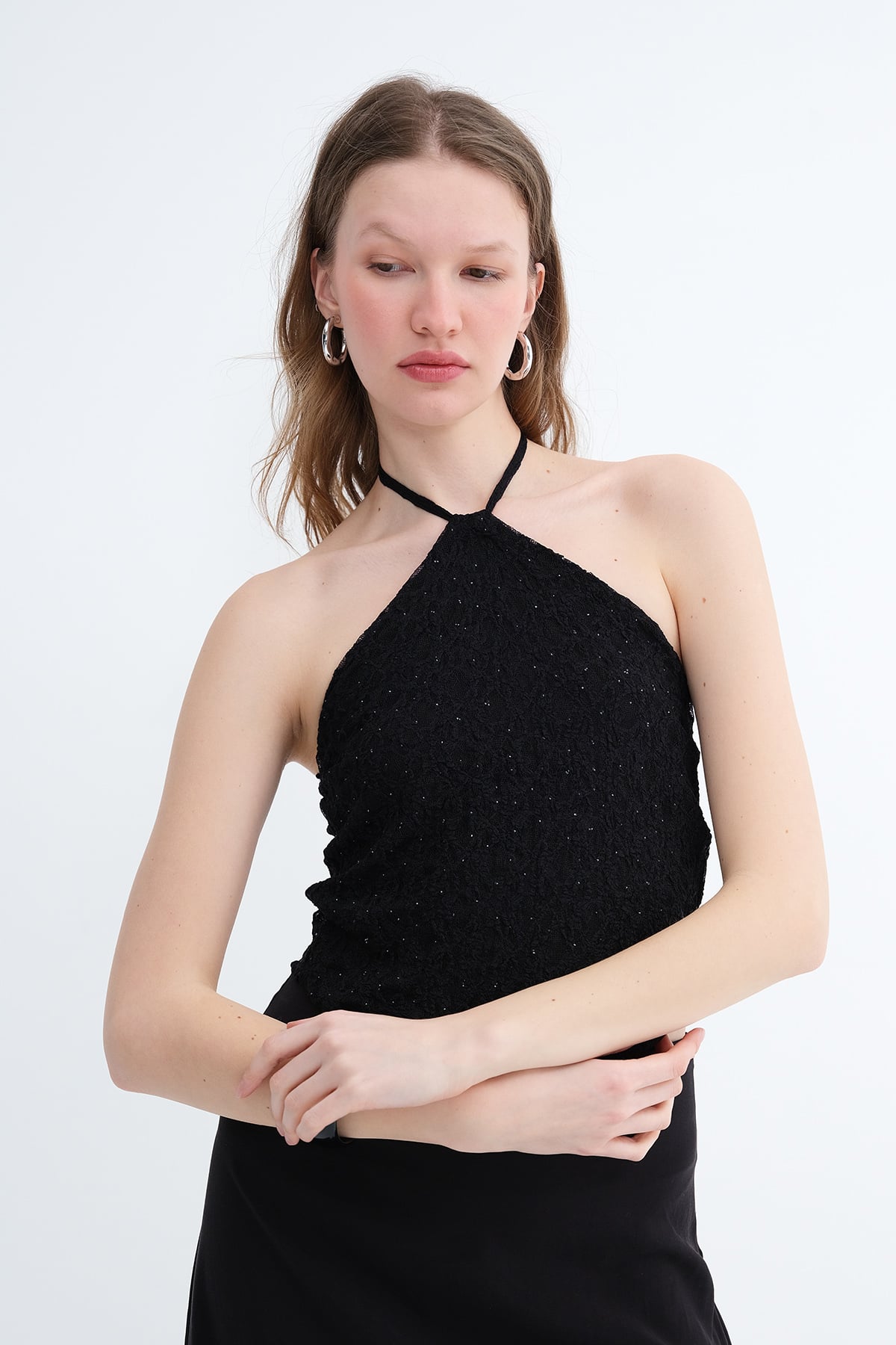 Black_Halter-Neck-Embellished-Bustier-addax