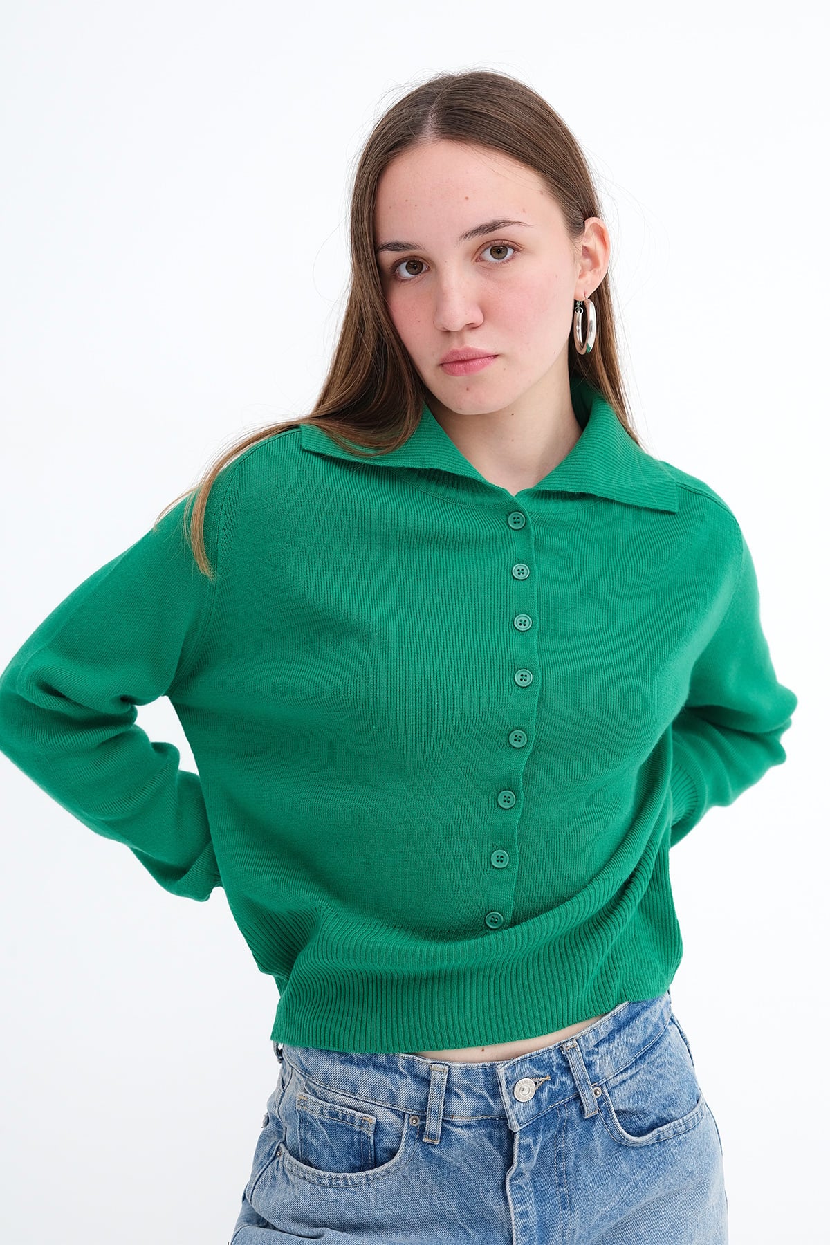 Green_Button-Up-Knit-Top-addax