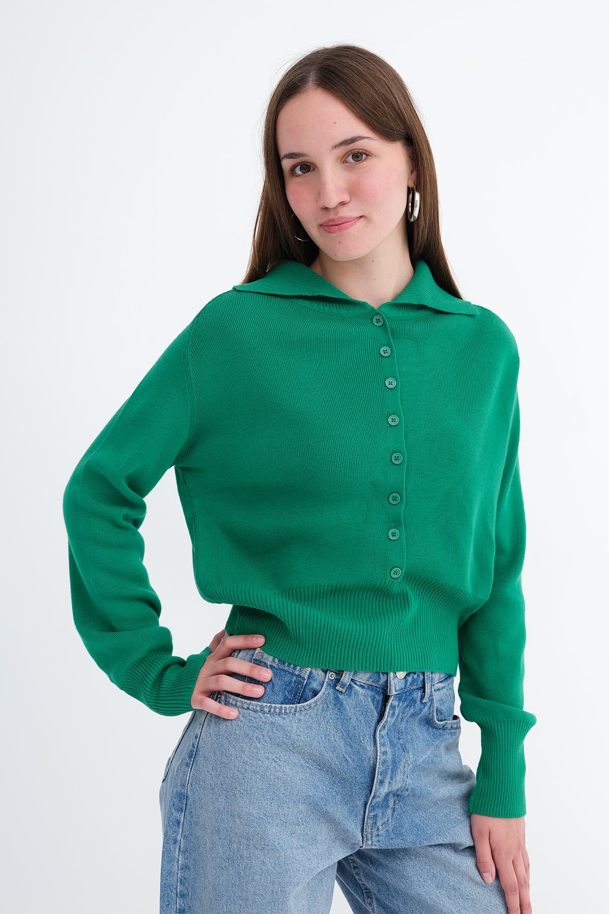 Green_Button-Up-Knit-Top-addax