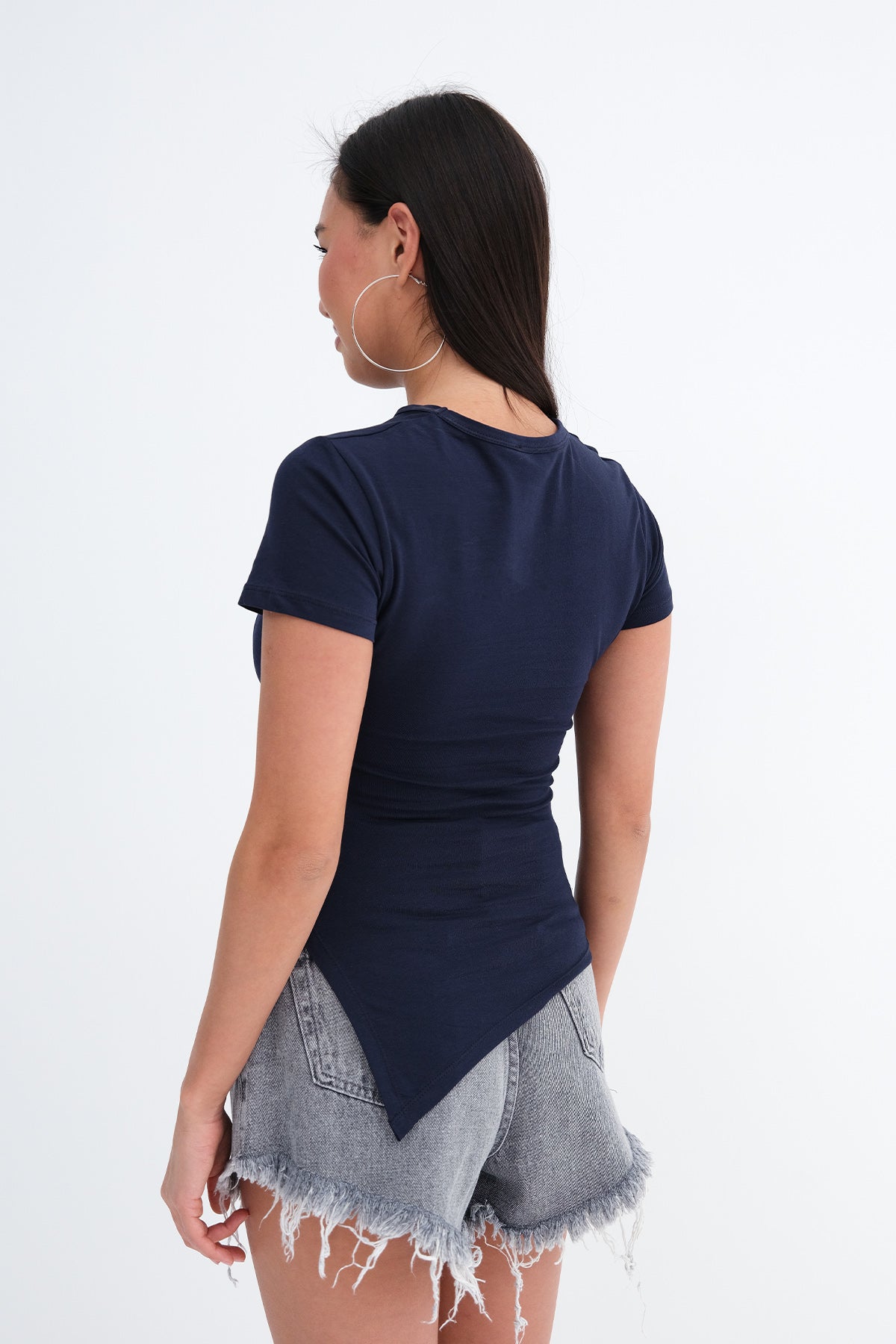 Night-Blue_Asymmetrical-Cut-Basic-T-shirt-addax