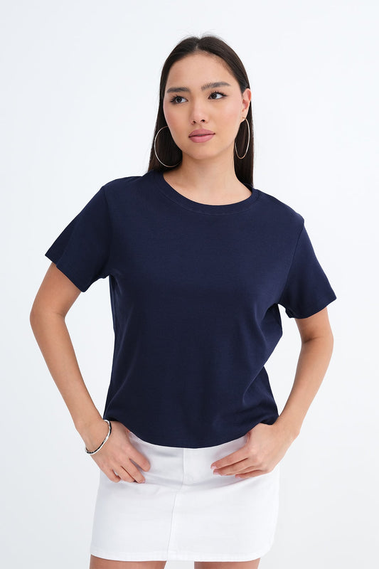 Night-Blue_Crew-Neck-Basic-T-shirt-addax