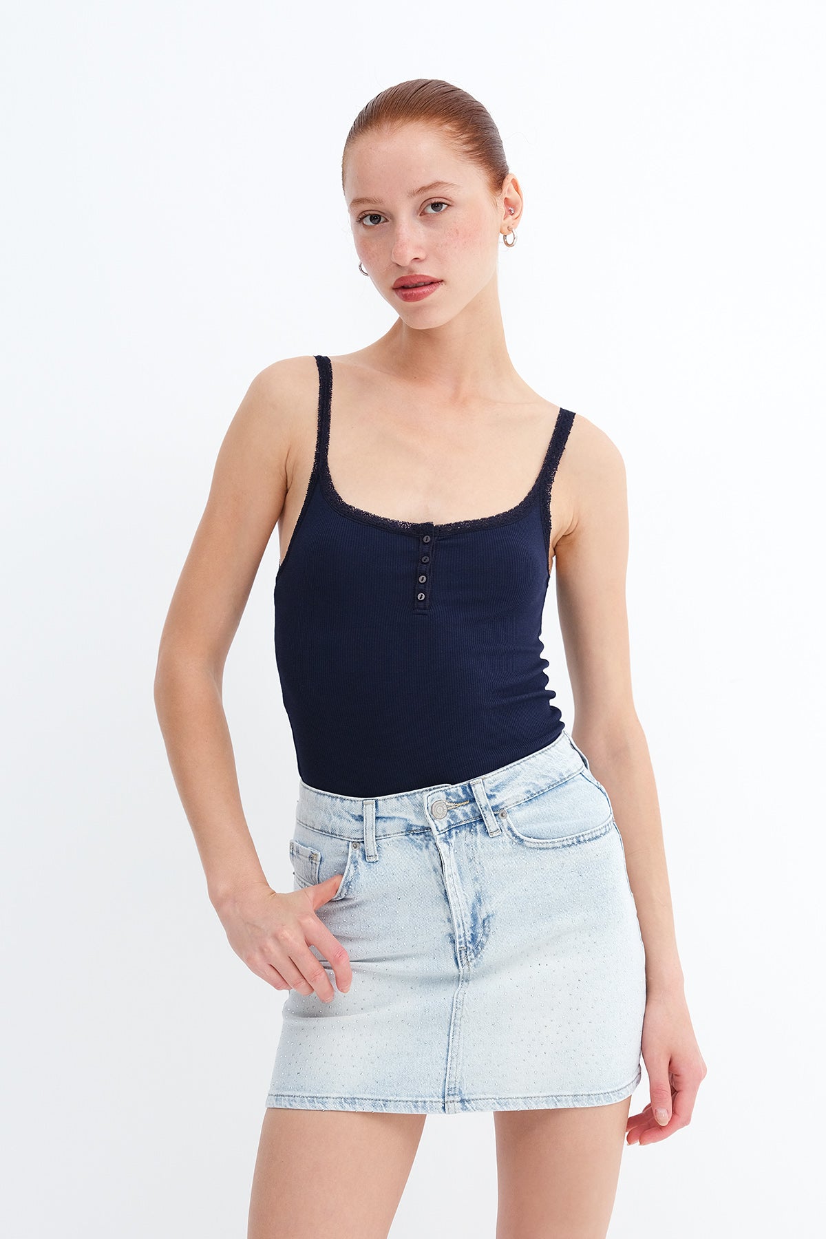 Dark-Night-Blue_Button-Front-Tank-Top-addax