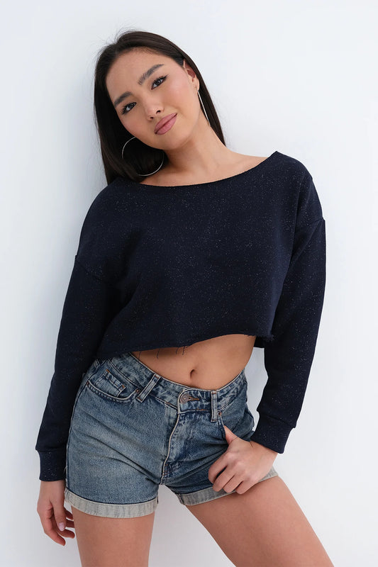 Night-Blue_Boat-Neck-Shimmery-Sweatshirt-addax