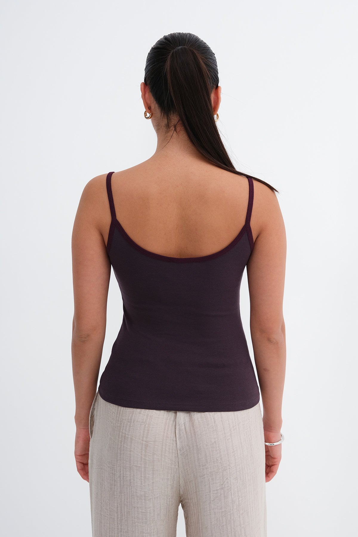 Heart Embroidered Tank Top