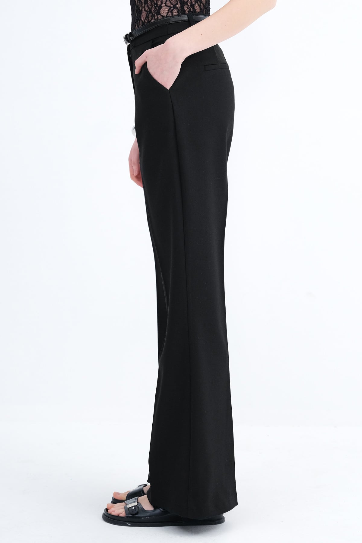 Black_Belted-Flared-Pants-addax