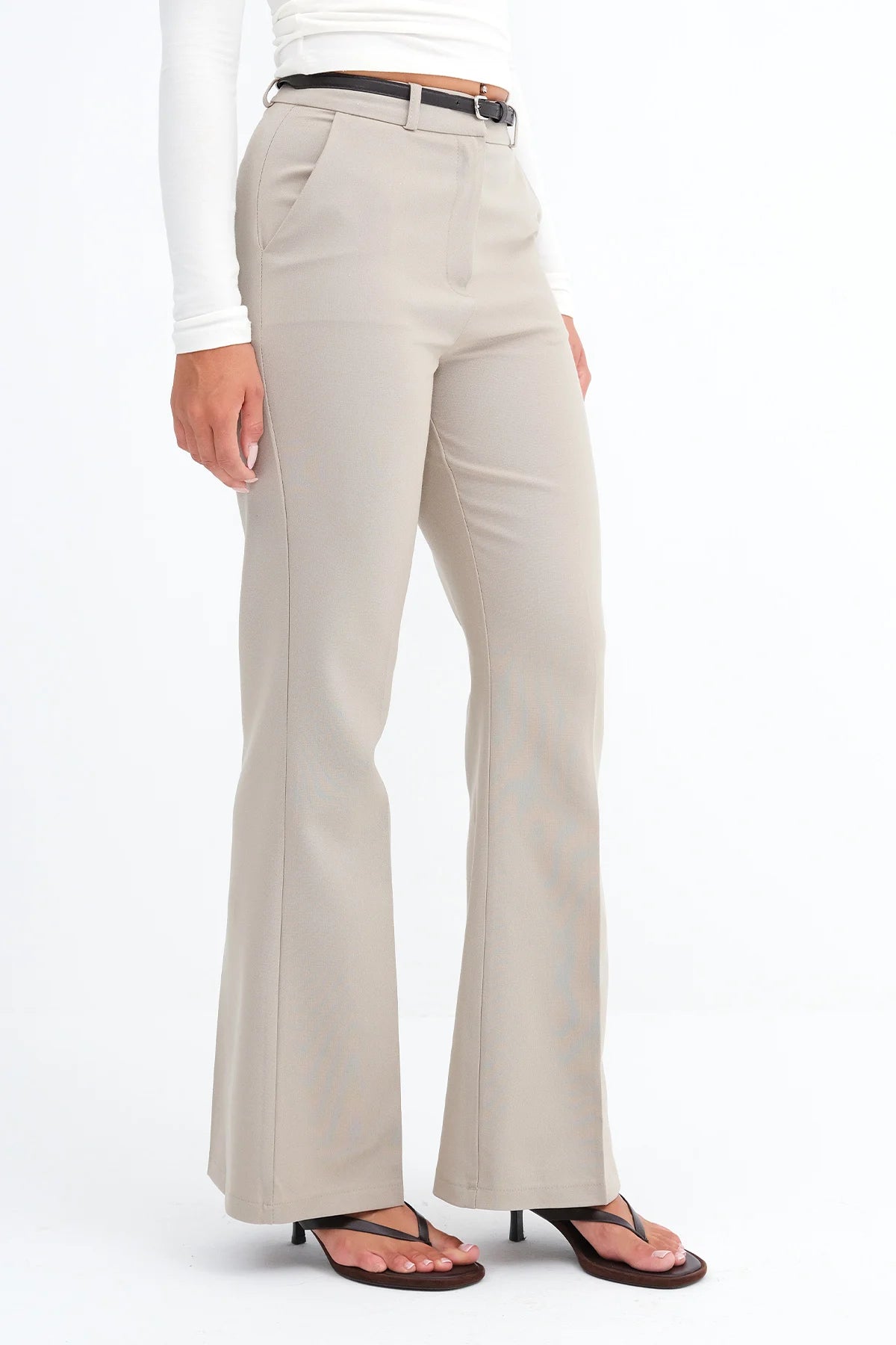 Stone_Belted-Flared-Pants-addax