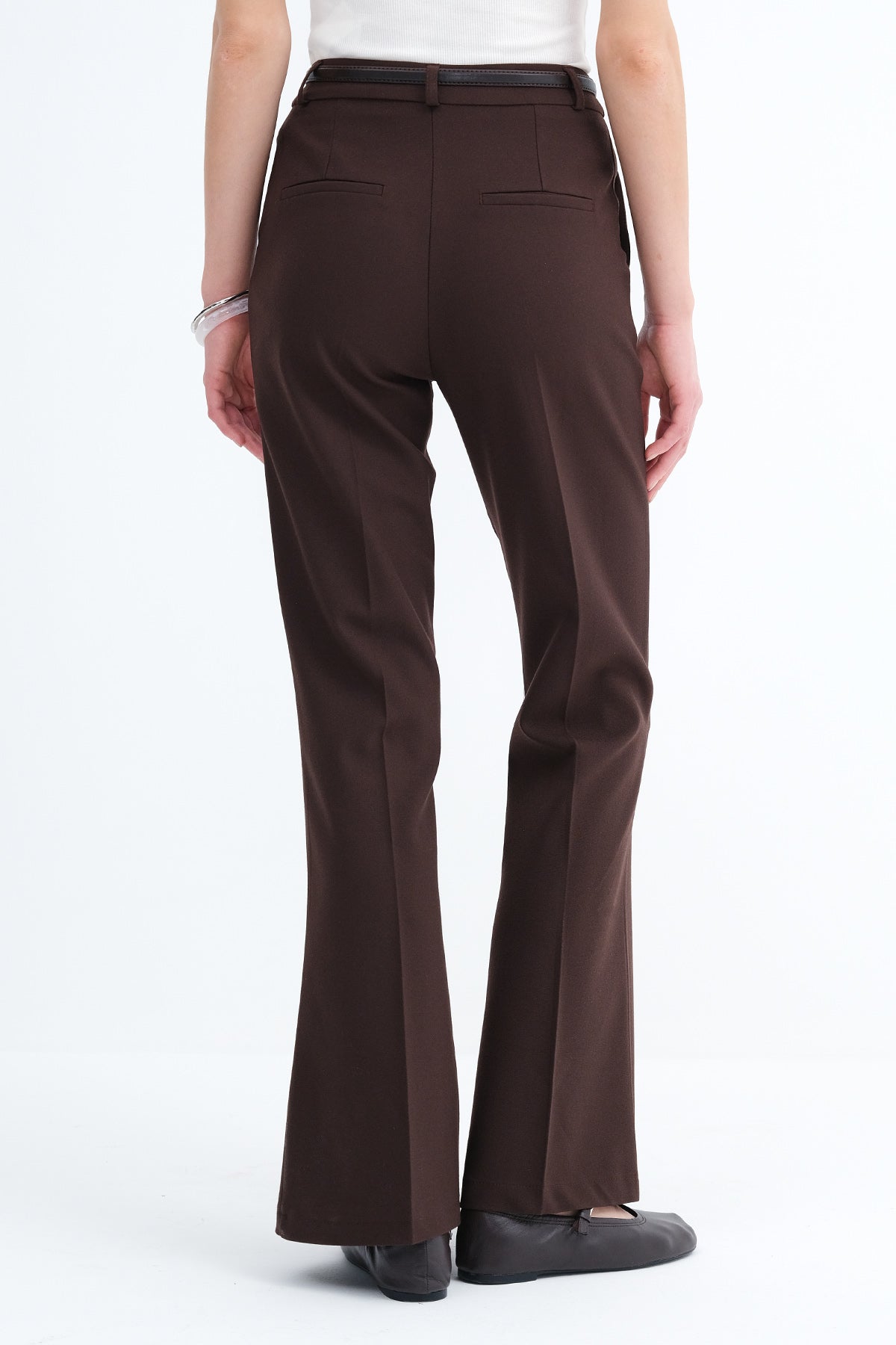 Brown_Belted-Flared-Pants-addax