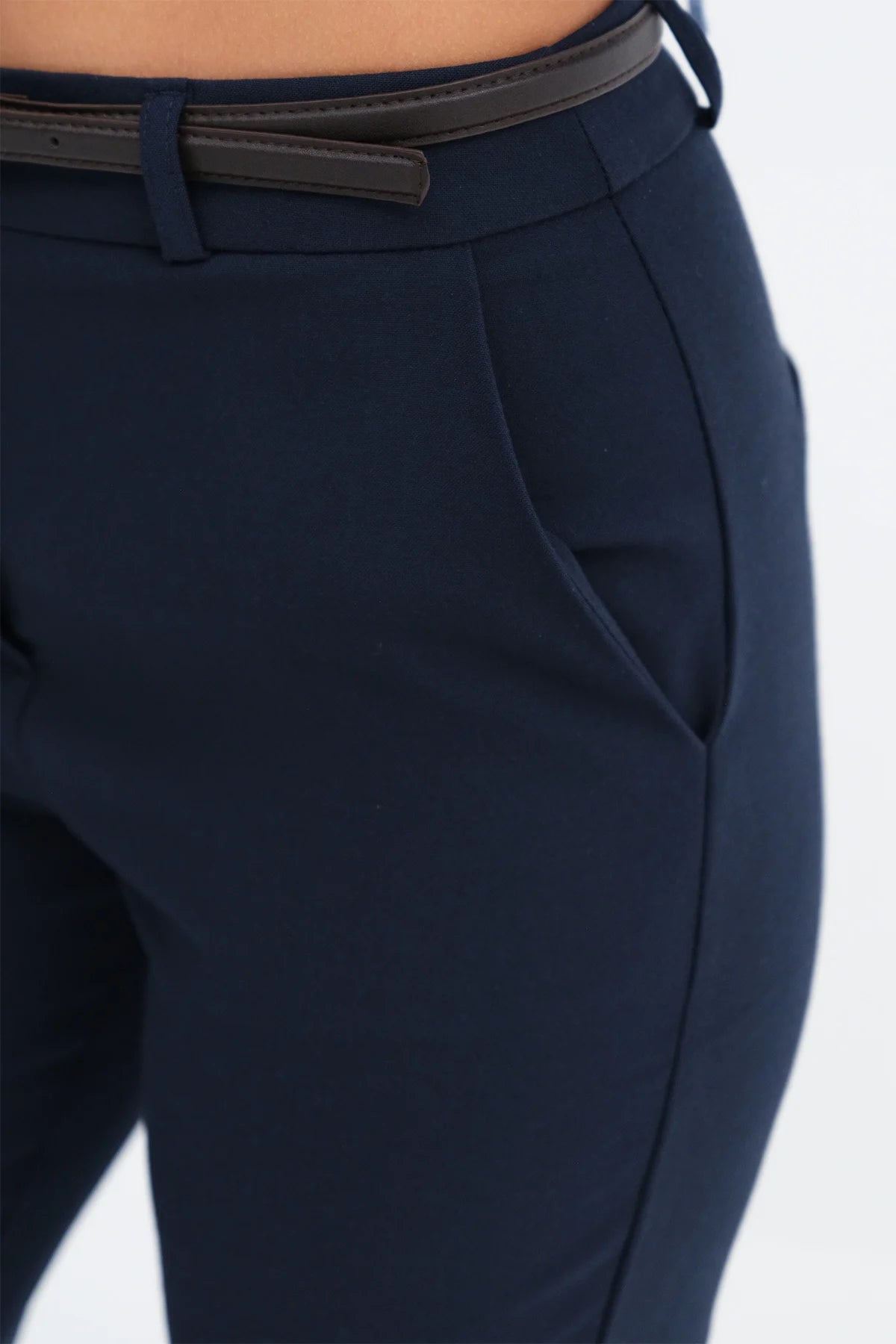 Dark-Night-Blue_Belted-Flared-Pants-addax