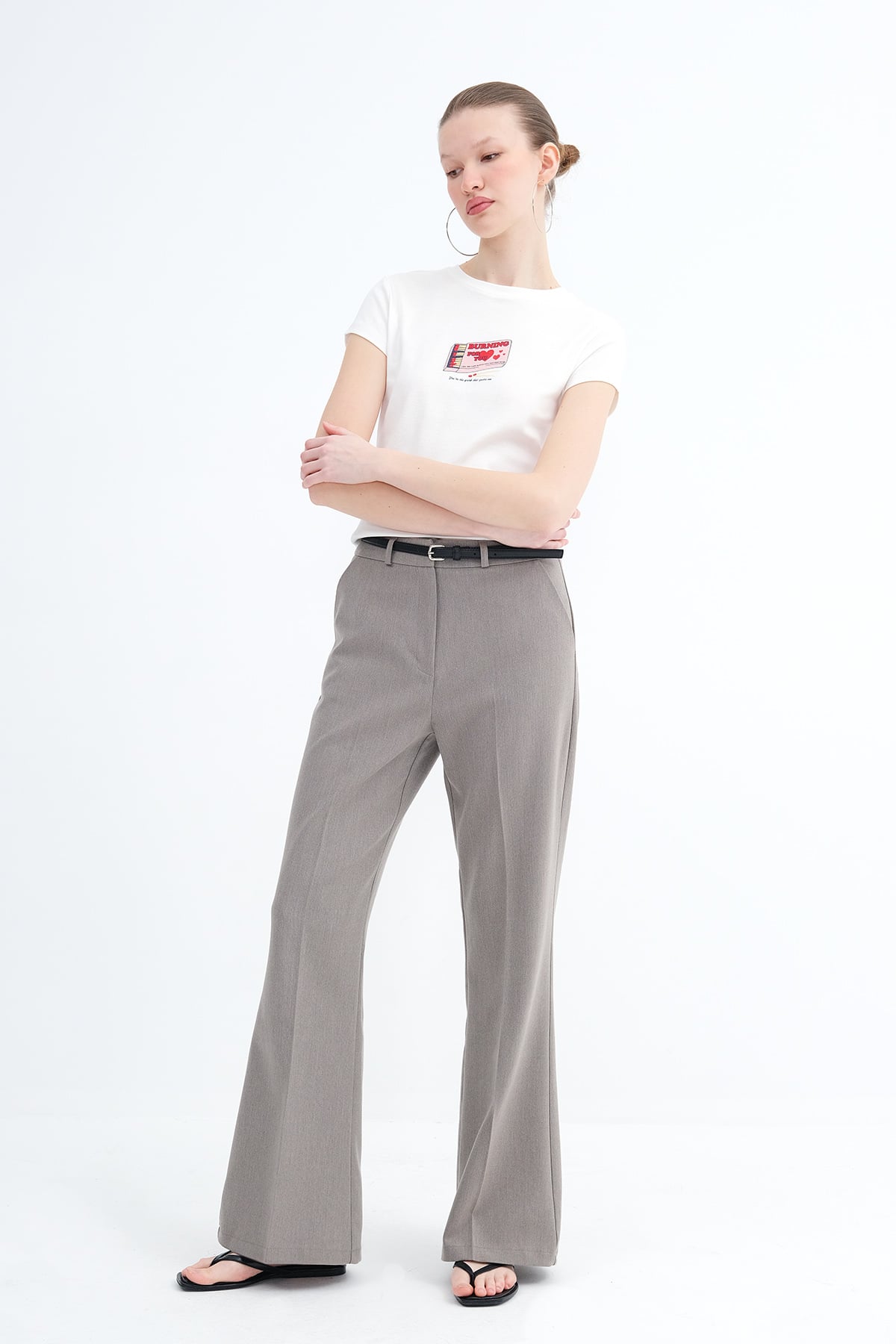 Ash-Grey_Belted-Flared-Pants-addax