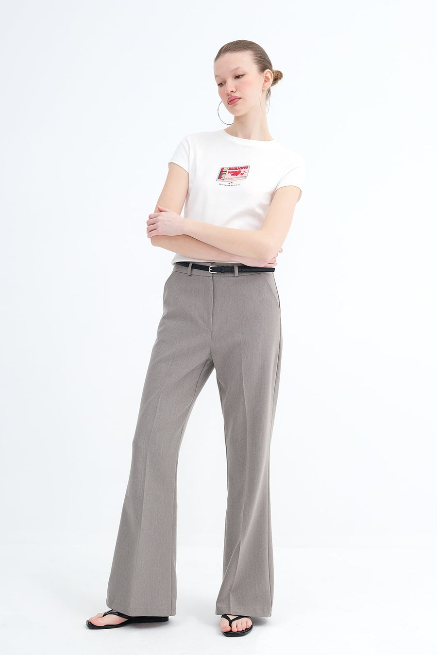Ash-Grey_Belted-Flared-Pants-addax