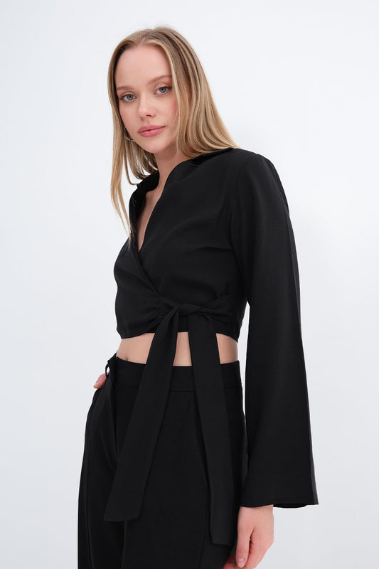 Black_Long-Sleeve-Tie-Front-Shirt-addax