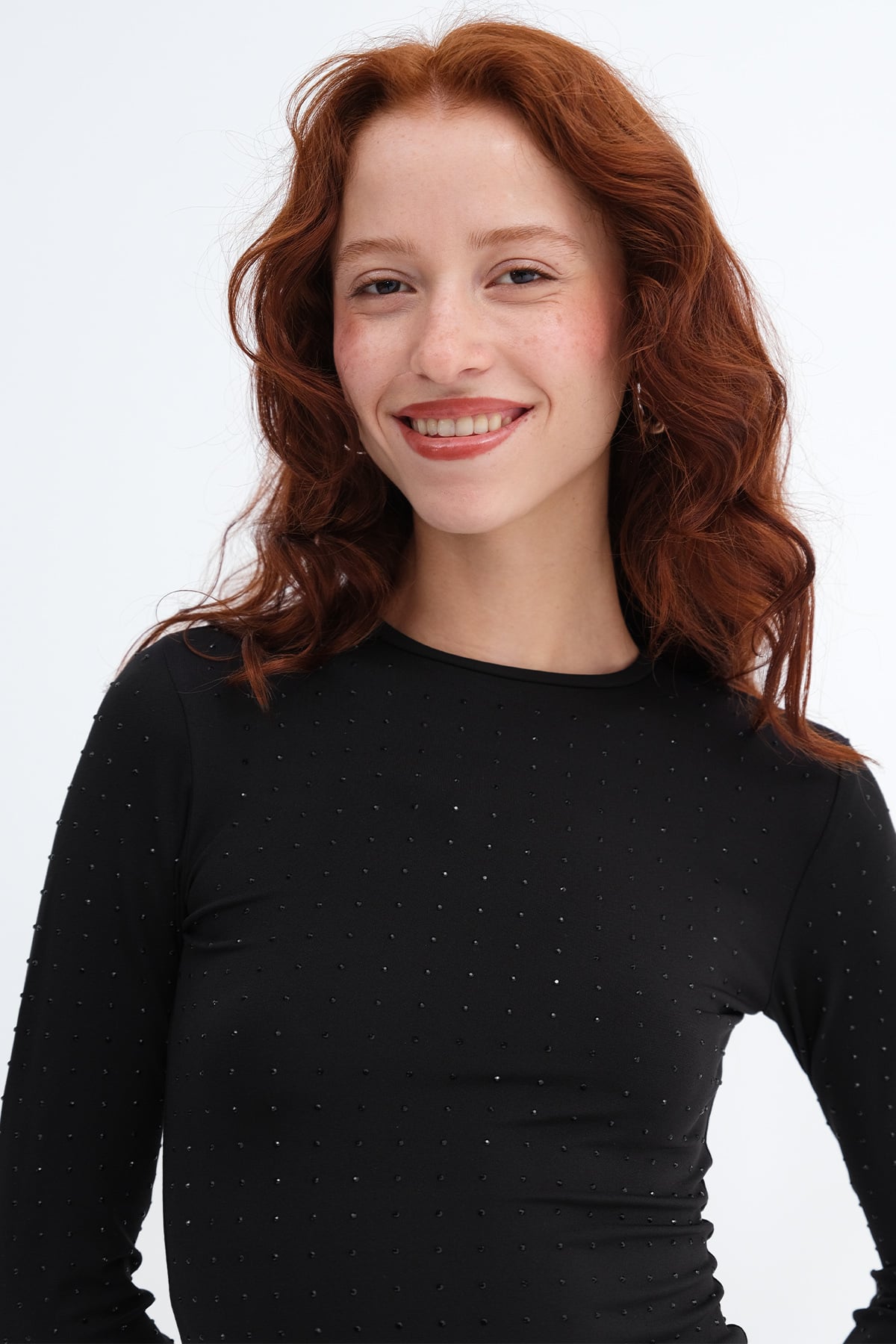Black_Embellished-Crew-Neck-Blouse-addax