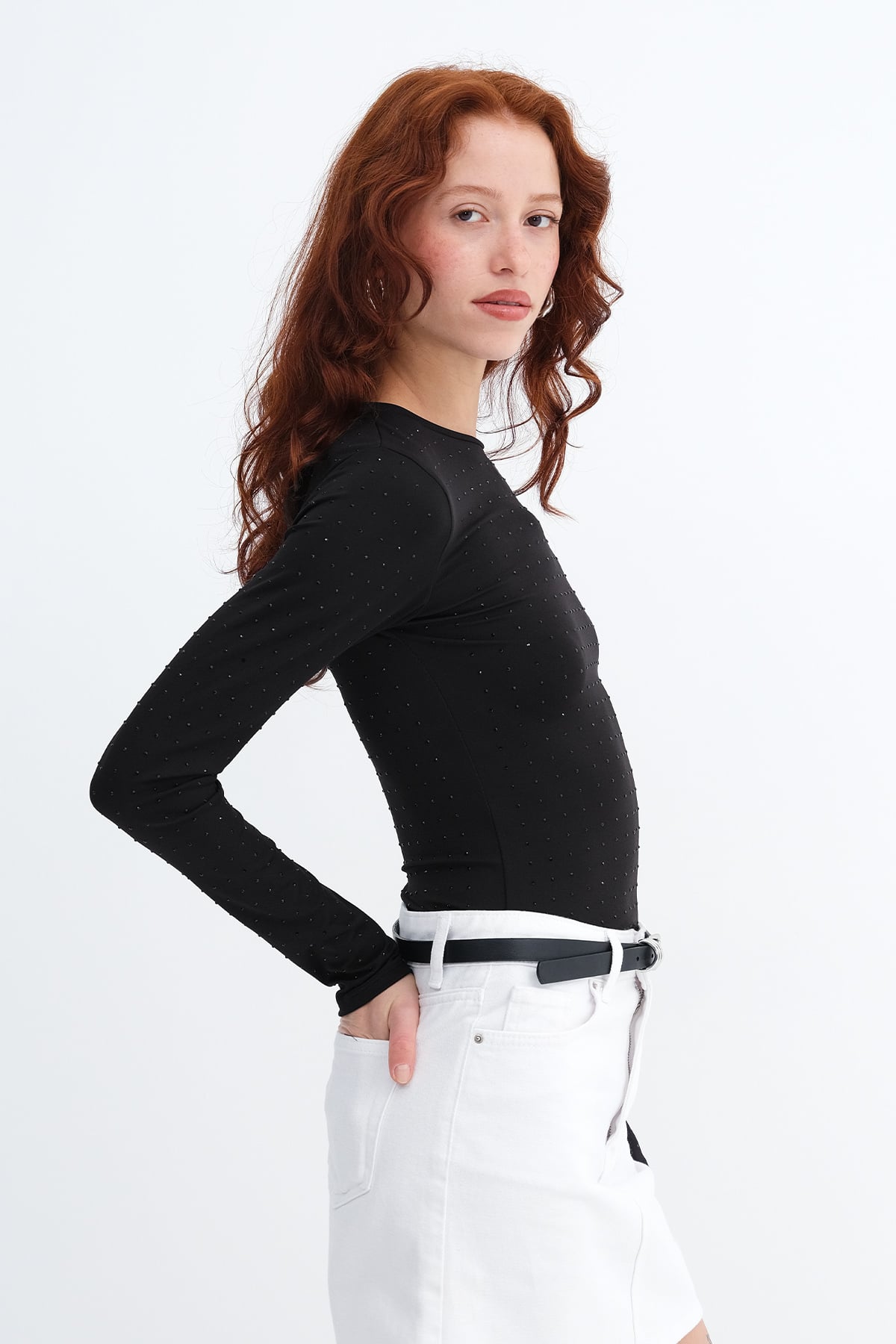 Black_Embellished-Crew-Neck-Blouse-addax