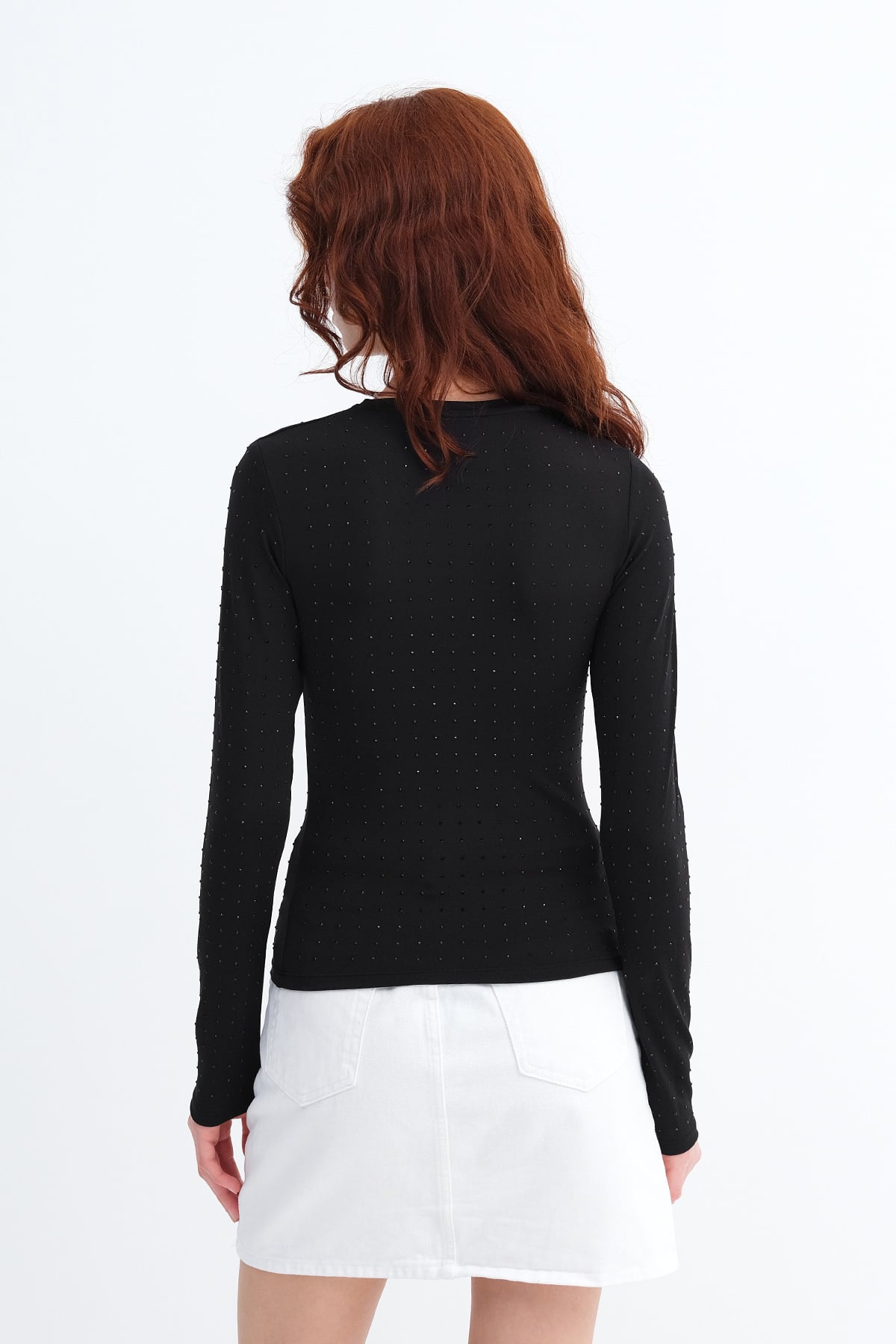 Black_Embellished-Crew-Neck-Blouse-addax