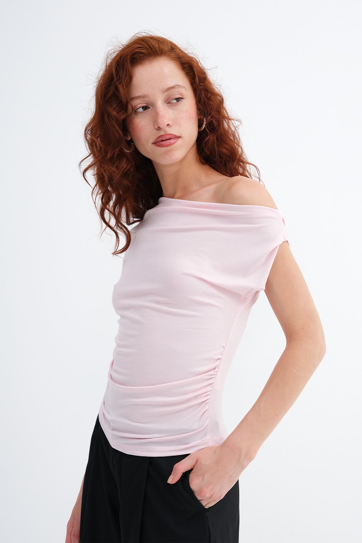 Lotus_Boat-Neck-Ruched-T-Shirt-addax