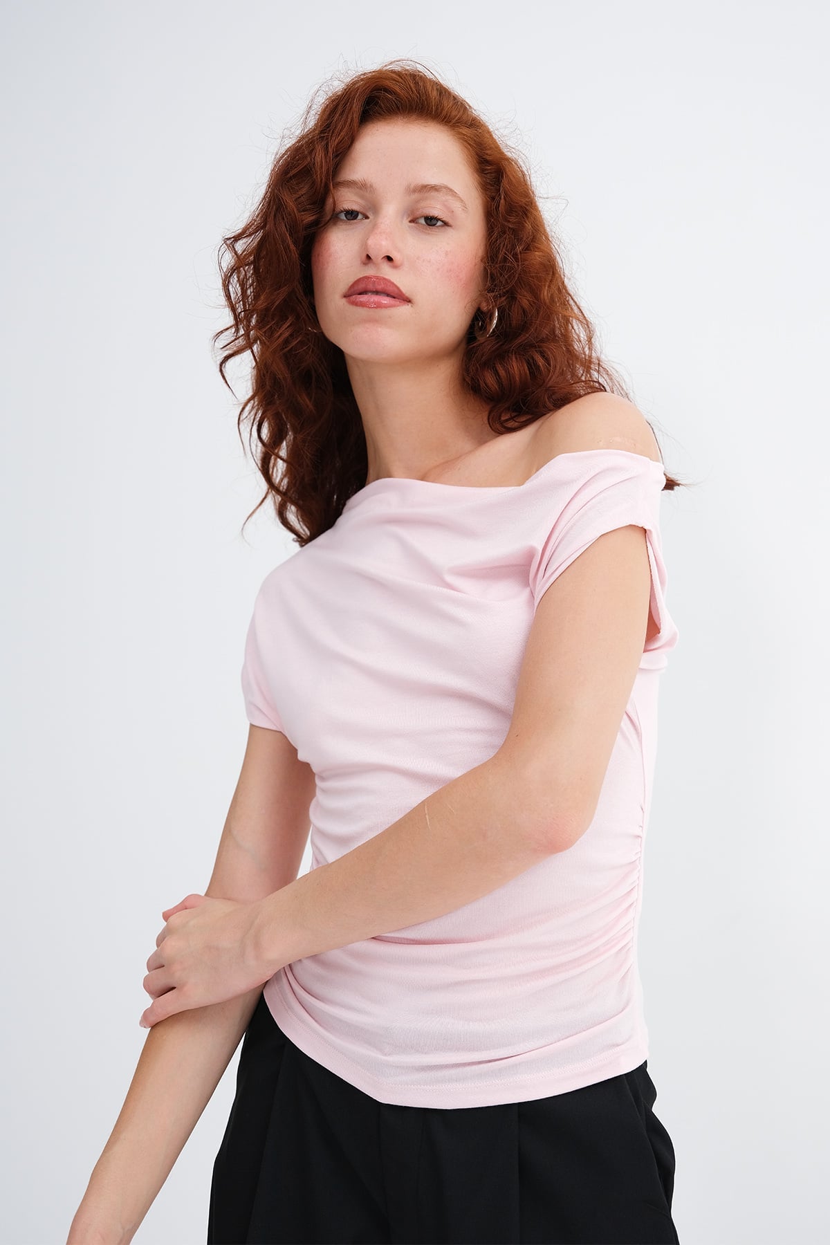 Lotus_Boat-Neck-Ruched-T-Shirt-addax