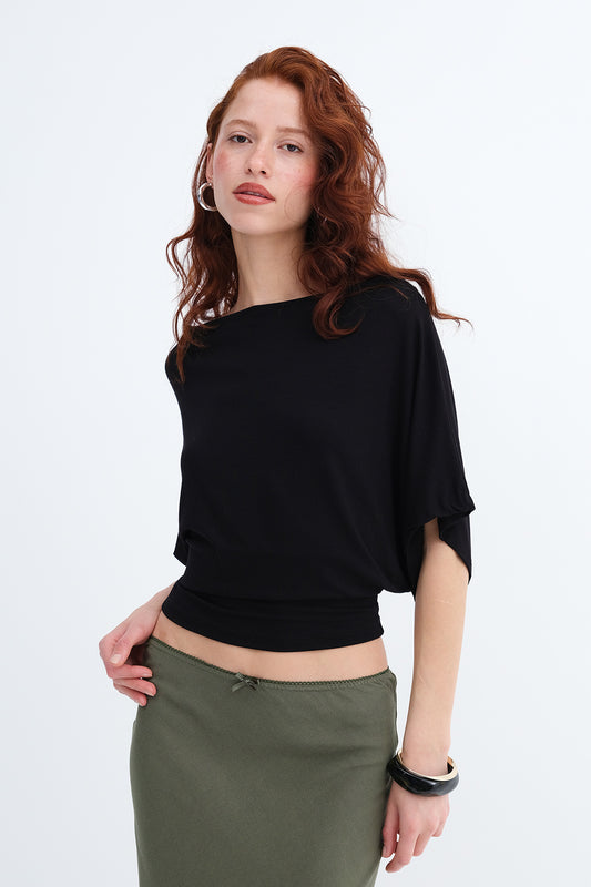 Black_Boat-Neck-Blouse-addax