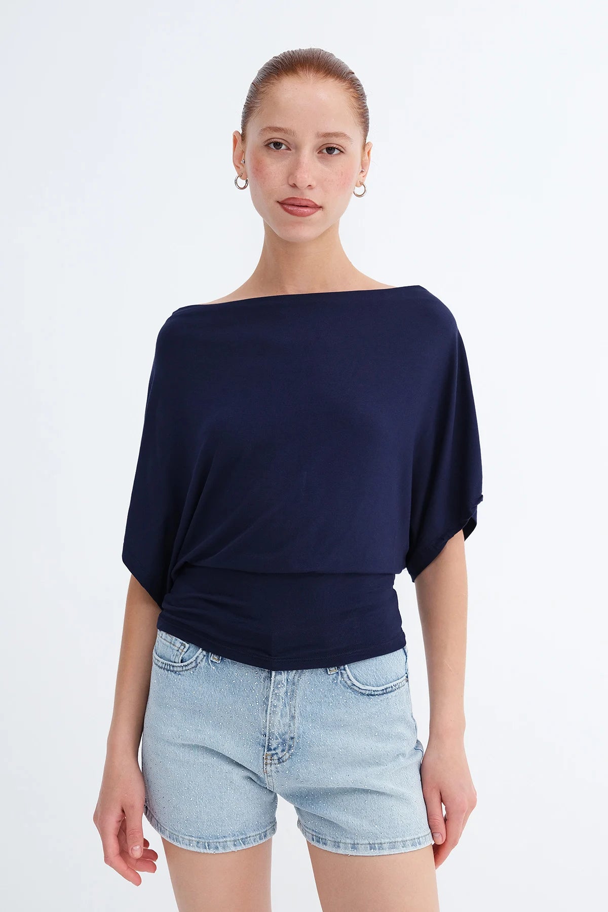 Night-Blue_Boat-Neck-Blouse-addax