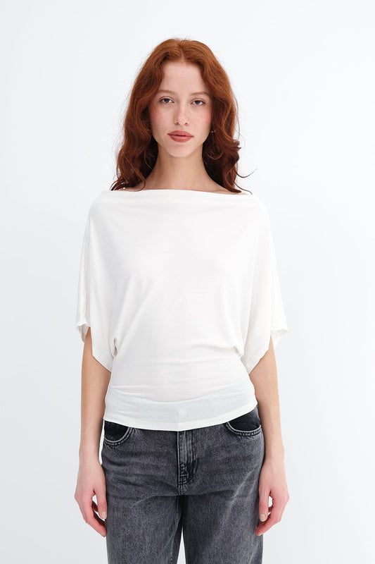 Ecru_Boat-Neck-Blouse-addax