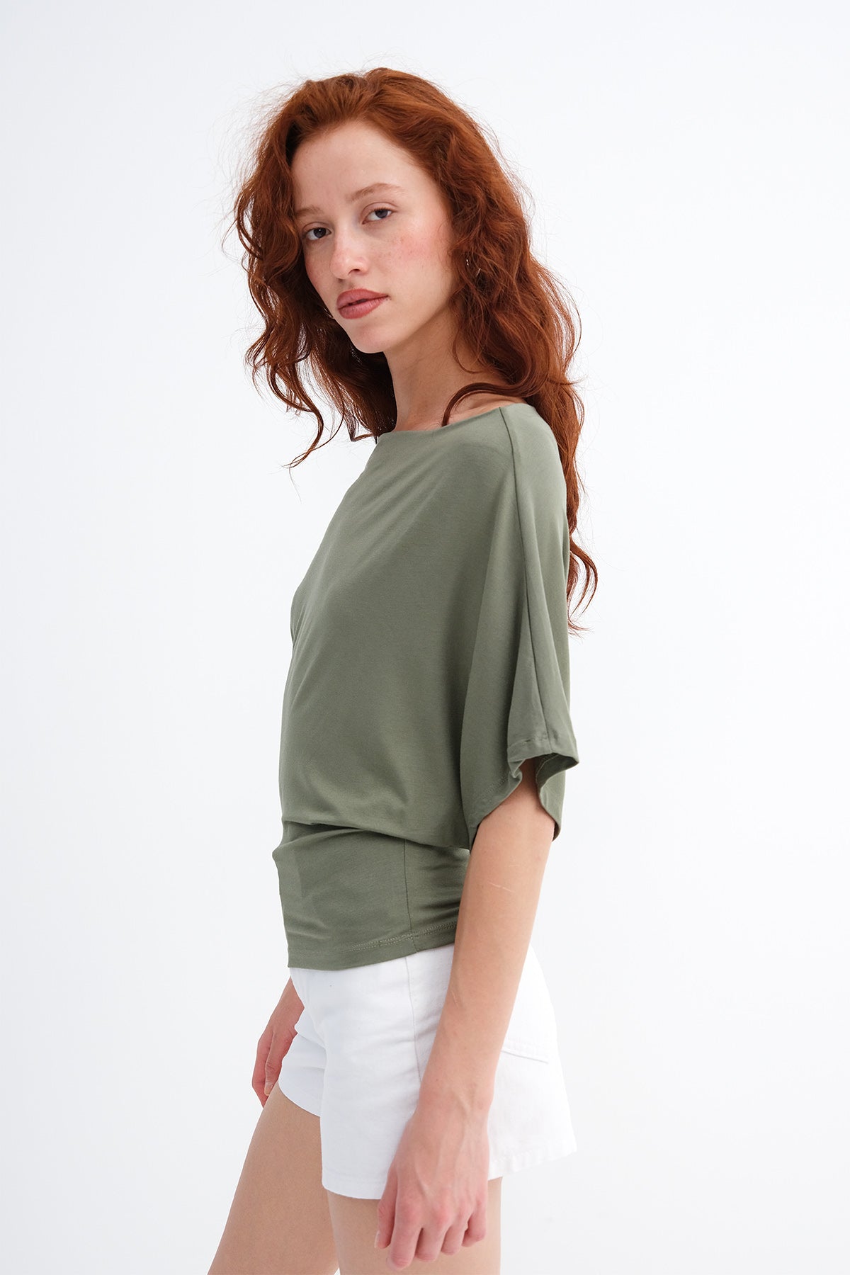 Oil-Green_Boat-Neck-Blouse-addax