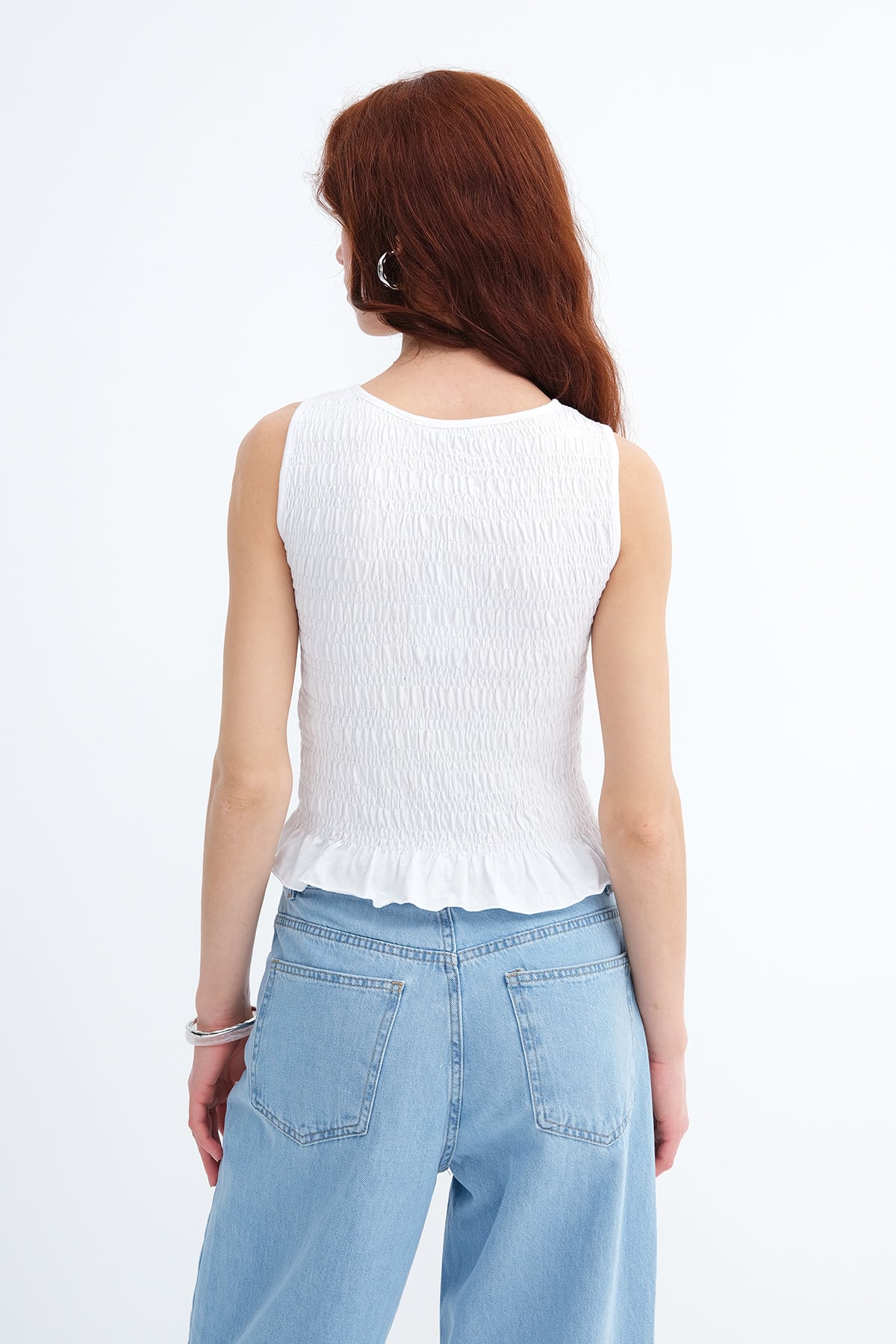 White_Ruched-Sleeveless-Blouse-addax
