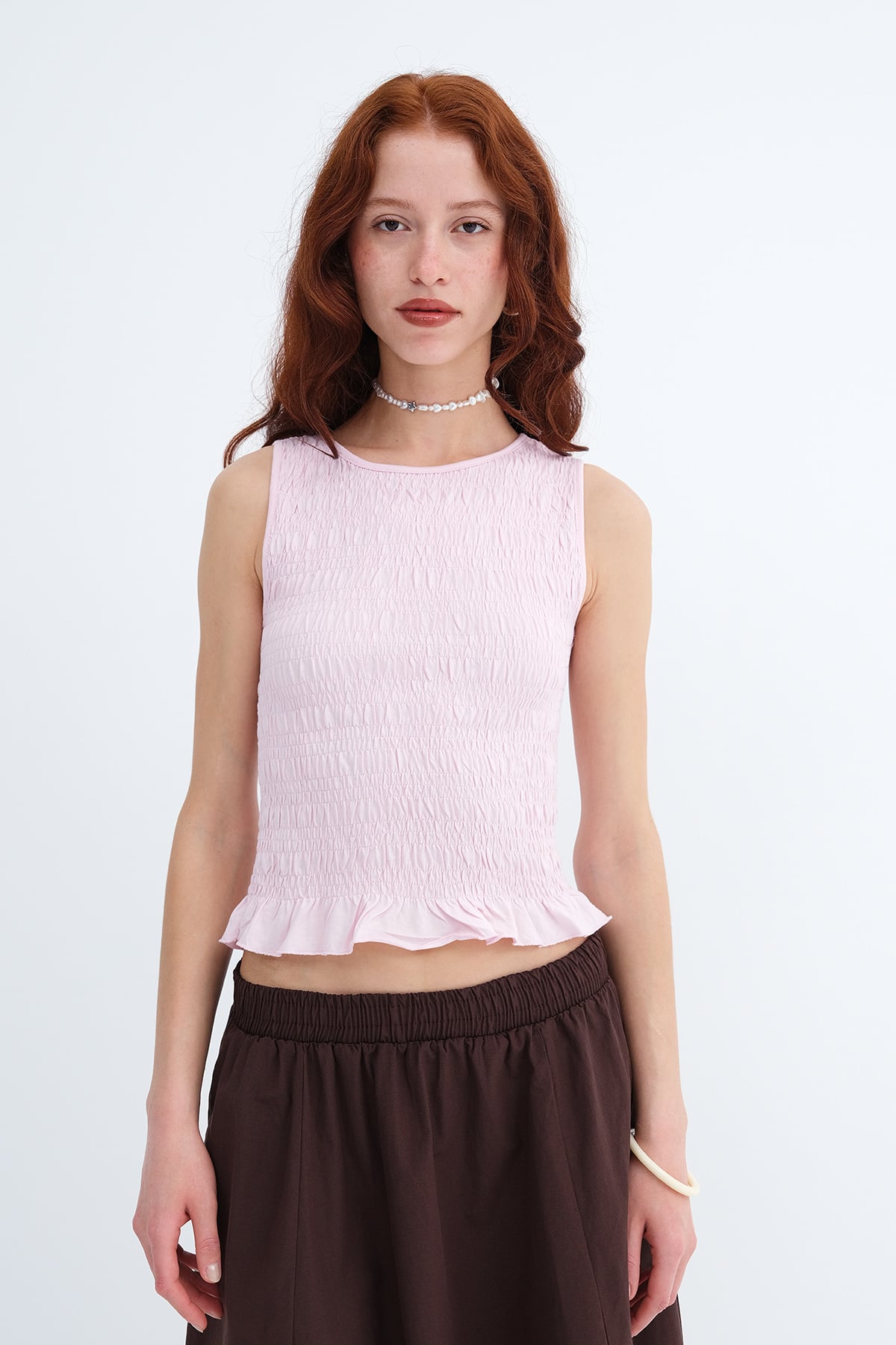 Sugar-Pink_Ruched-Sleeveless-Blouse-addax