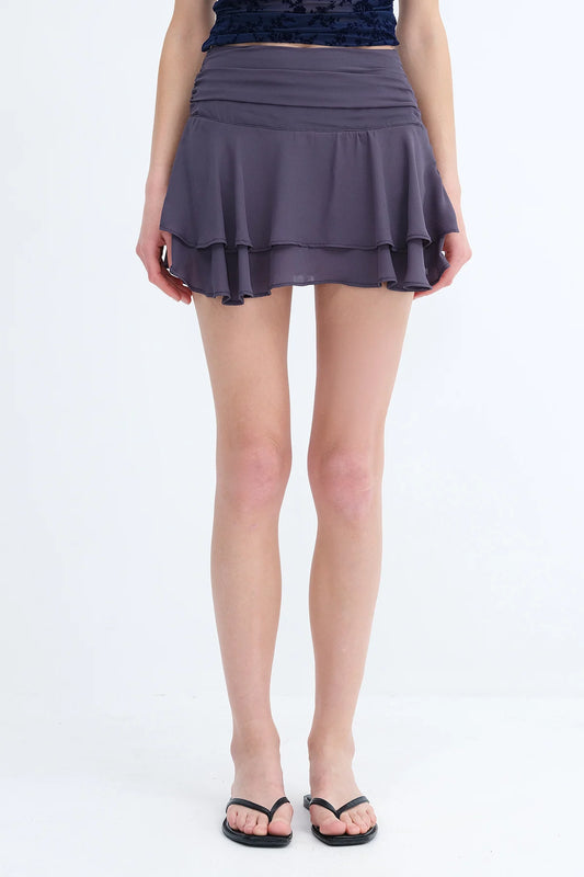 Lead-Grey_Layered-Skort-Mini-Skirt-addax