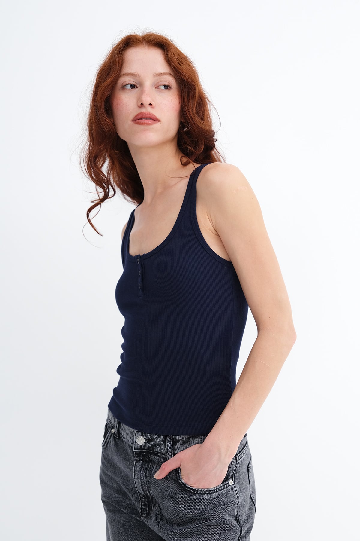 Night-Blue_Buttoned-Modal-Tank-Top-addax