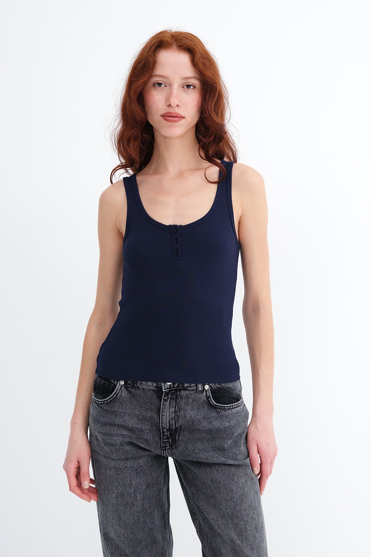 Night-Blue_Buttoned-Modal-Tank-Top-addax