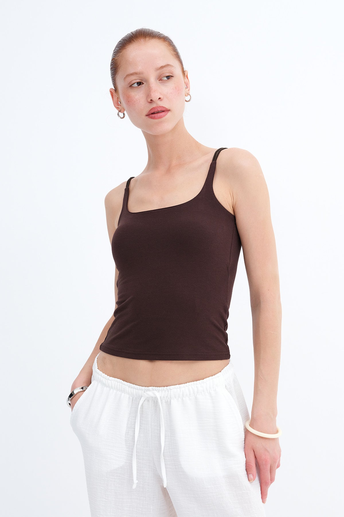 Brown_Padded-Chest-Modal-Tank-Top-addax